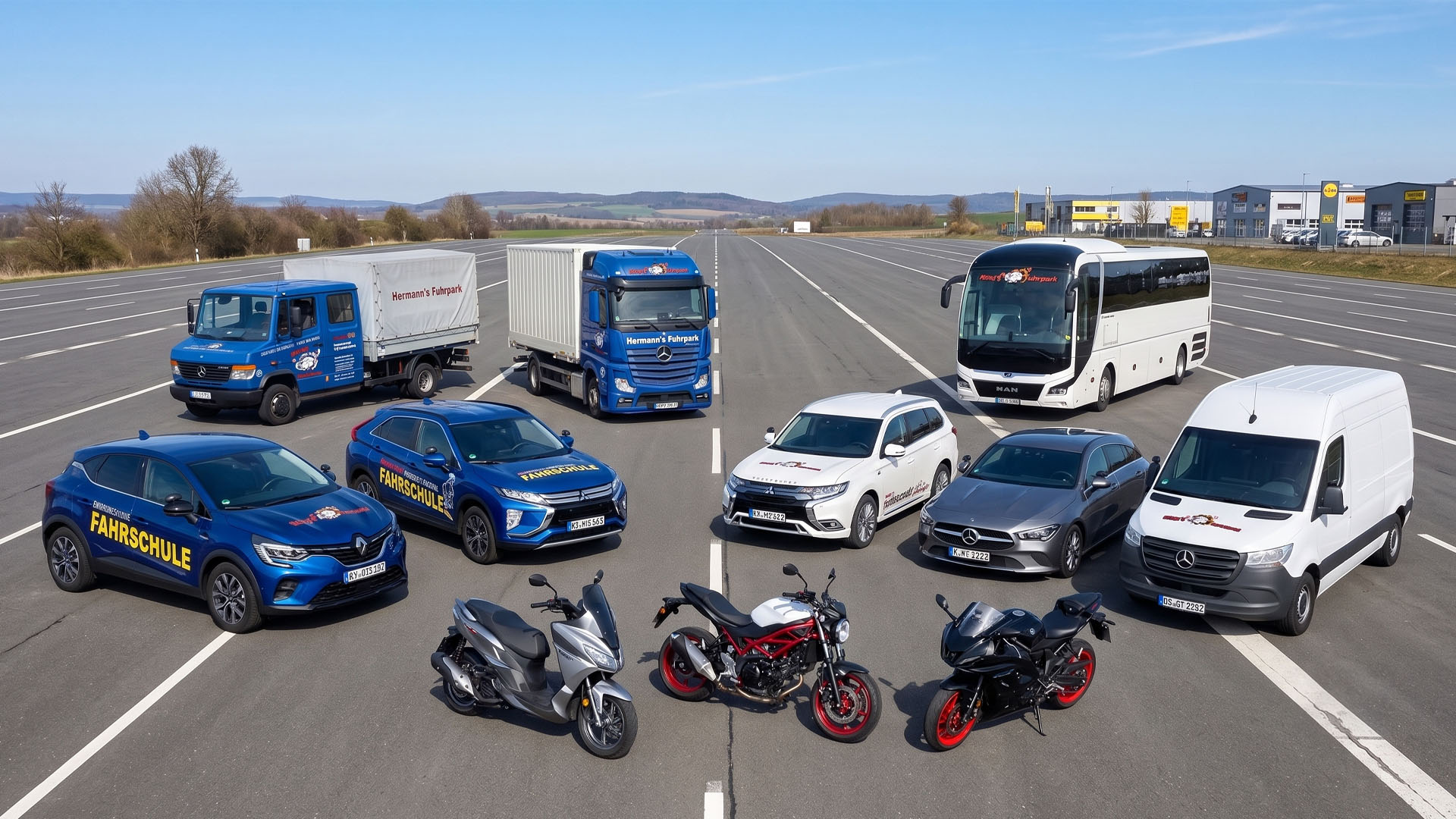 Ausbildungsfahrzeuge im Fuhrpark von Herby’s Fahrschule